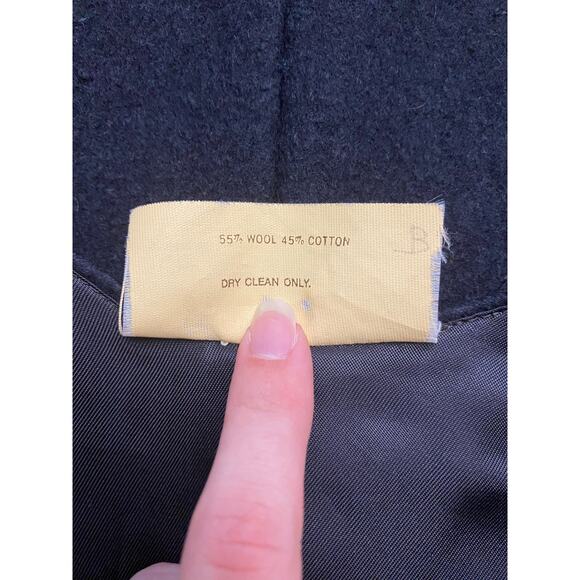 Vintage Shopping International Black Wool Felt Floral Hungarian Matyo Art Vest S - Picture 3 of 6